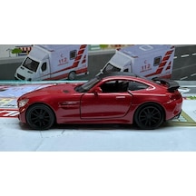 Oyuncak Metal Model Araba 1/36 Çek Bırak Mercedes Amg Gtr Kırmızı