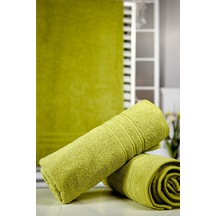 Menderes Home Cotton Collection Bukle Banyo Havlusu Bordürlü Yeşil
