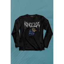 Kongelos Kralsız Taç Gothic Urban Uzun Kollu Tişört Baskılı T-shirt 001