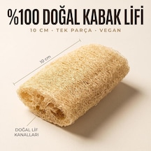 Doğal Kabak Bulaşık Süngeri 10 Cm Doğal Lifler Anti-bakteriyel 1 Adet