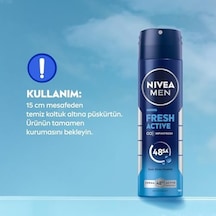 Men Erkek Sprey Deodorant Fresh 150 Ml,ter Kokusuna Karşı 48 Saat Koruma,okyanus Özleri,uzun Süren Ferahlık,alüminyum İçermeyen Formül