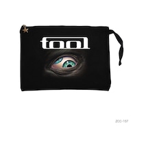 Zepplin Giyim Tool Eye Siyah Clutch Astarlı Cüzdan / El Çantası