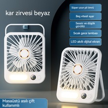 Usb Şarj Edilebilir Pil Ultra Sessiz Mini Taşınabilir Fan