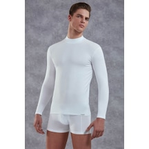 Doreanse Erkek Modal Boğazlı Yaka Uzun Kol T Shirt 2930