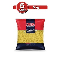 Oba Burgu Makarna 5 Kg X 5 Adet Endüstriyel Kullanım Paketi