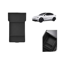 Tesla Model Y Juniper 2025+ Uyumlu Orta Konsol Düzenleyici Raf Saklama Kutusu Siyah