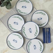 Daphne Nordic Pasta Tabağı 22 Cm 6 Adet 22923 Çok Renkli