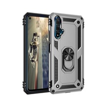 Huawei Nova 5T Kılıf Zore Vega Yüzüklü Standlı Zırh Kılıf