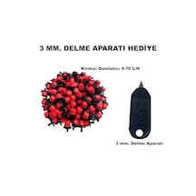 KIRMIZI DAMLATICI (0-70L/h)- 200 ADET + 3 mm. DELME APARATI (HEDİYE)