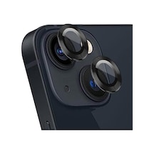 Apple iPhone 13 Tekli Kamera Lens Koruma Camı Siyah iPhone 13 İle Uyumlu Ekran Koruyucu Diğer
