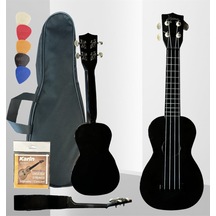 4 Telli Abs Ukulele Siyah - Çanta,pena,tel