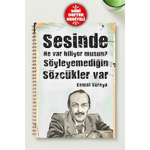 Cemal Süreyya A5 Metal Spiralli Çizgisiz Karton Kapak Cemal Süreyya Defter Çok Renkli