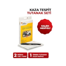 Kaza Tespit Tutanak Seti: 2 Adet Nüsha, 1 Adet Örnek Nüsha Ve Kalem