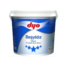 Dyo Beşyıldız Dış Cephe Silikonlu 15 Lt Beyaz
