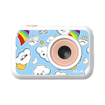 Sjcam Funcam Çocuklar İçin Fotoğraf Makinesi Ve Kamera 1080p 12mp 2'' Hd Ekran Çerçeveler Ve Komik Filtreler Snake Ve Tetris Oyunları Otomatik Kapanma Zamanlayıcı Hızlandırılmış Çekim Bulut