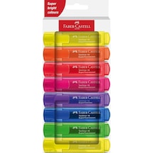 Faber-castell Fosforlu Kalem Şeffaf 8 Li 46 Çok Renkli