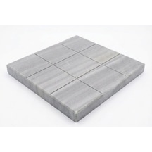 Dogal Tash Mermer Izgara Taşı, Doğal Renk, 39x35x3 Cm, Türkiye'de Üretilmiş Çok Renkli