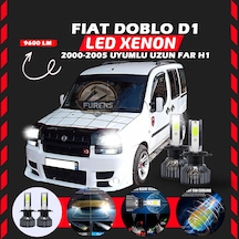 Fiat Doblo D1 2000-2005 Uzun Far Uyumlu Şimşek Etkili Led Xenon Pro Series H1