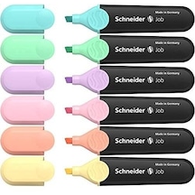 Schneider Pastel Fosforlu Kalem 6'lı Set