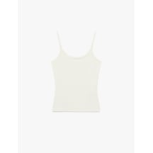 Koton U Yaka Kolsuz Slim Fit Basic Atlet Ekru 6sal30058ık Ekru