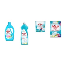 Aquabor Doğal Mineralli Sıvı Renkliler + Elde Bulaşık + Tablet + 4 Kg Renkliler 4 Lü Set