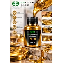 Gato Kaplama Solvent Bazlı Transparan Sıvı Pigment Boya 100 Ml Altın Renk Renklendirici