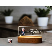 Bk Gift Kişiye Özel İsimli Patron Karikatürlü Led Işıklı Akrilik Masa İsimliği-4, Ofis Dekoru, Mesleki Hediye, Ofis Hediyeleri Kobitmeyen138002 Bk Gif