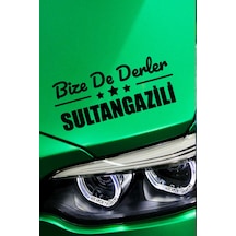 İstanbul Sultangazi Klasik Siyah Sticker İstanbul Bize De Derler Sultangazili 40x15 Cm Araba Çıkartma 40 CM - Siyah