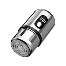 Mini Elektrikli Tıraş Makinesi Taşınabilir Usb Şarjlı Tıraş Makinesi Gümüş