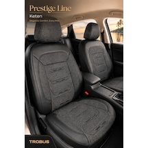 Skoda Octavia 2004+ Uyumlu Prestige Line Keten Serisi Siyah Koltuk Kılıfı