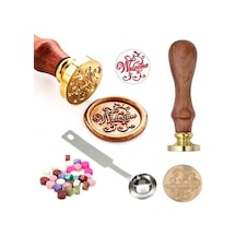 Mektup Damga Mühürü Welcome + 30 Mühür Mumu + Eritme Kaşığı