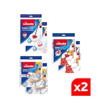 Vileda Turbo Temizlik Seti Mikrofiber Yedek Paspas 6'lı