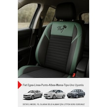 Thor Tay Tüyü Oto Koltuk Kılıfı Fiat Egea-linea-punto-albea-marea-tipo-uno Uyumlu Yeşil