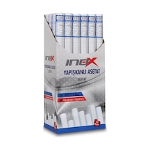 İnox Yapışkanlı Asetat 45cmx2m Şeffaf 24 Lü Stand Çok Renkli