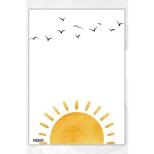 A5 Güneşbloknot Çizgisiz Defter - 50 Yaprak - Memopad - Notepad - Not Defteri - Not Kağıdı Çok Renkli Çok Renkli