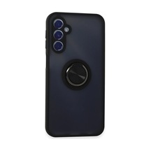 Samsung Uyumlu Galaxy M34 5g Kılıf Montreal Yüzüklü Silikon Kapak - Siyah 0.2M-Çok Renkli