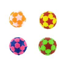 Top Oyuncak Işıklı Sesli Minik Yıldız Oyun Topu Dörtlü Set 6 Cm