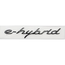 Porsche Uyumlu Yazı E-hybrid 2.3 17.2 Cm Siyah