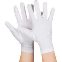 Beyaz - 150 - Renk Çocuk Boy Likralı - Dpmıx-hb - Pandomim Eldiveni