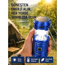Kargo Şarj Edilebilir Güneş Enerjili Kızaklı Kamp Feneri Usb Çıkışlı, Katlanabilir, Dayanıklı Ve Çok Fo Çok Renkli