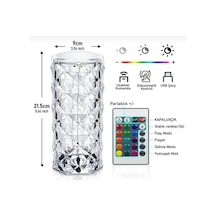 Kristal Led Kumandalı Ve Dokunmatik Masa Lambası Karışık