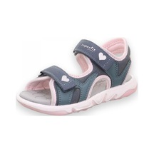 Superfit 009544 Pebbles Mavi Kız Çocuk Sandalet Mavi