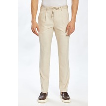 Ecer Liffey Pleated Kargo Pantolon-bej Bej