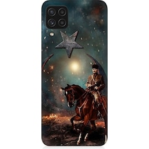 Samsung Galaxy A22 Uyumlu Mustafa Kemal Atatürk Ve Mücadele Yılları Desenli Silikon Kılıf