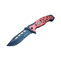 Lanmark Mx50 Testereli Outdoor Kamp Çakı 21 Cm - Otomatik, Kemerlikli Çok Renkli