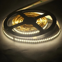 5 Metre 240 Led/m Şerit Led Hortum 3000k Gün Işığı Beyaz Kendinden Yapışkanlı Güçlü Smd2835 12v Dc Ip20