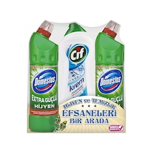 Domestos Çamaşır Suyu Dağ Esintisi 2x810g + Cif Krem Diğer