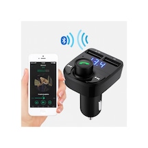 X8a Fm Transmitter Bluetooth Araç Çakmaklık Çift Usb Şarj Cihazı - 800250647