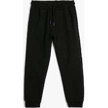 Koton Basic Jogger Eşofman Altı Cepli Beli Bağlamalı Siyah 4skb40016tk 4SKB40016TK999 Siyah