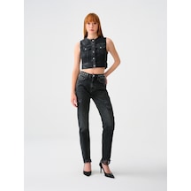 LOFT Mom Slim Fit Kadın Pantolon Lf2037614 Q1.v1 Denim